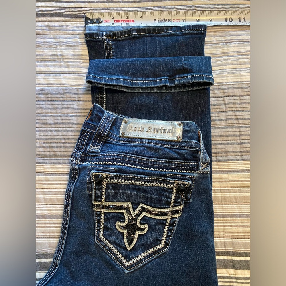 Rock Revival Jeans Jacklyn Easy Boot Women’s Size 26 - Picture 13 of 16